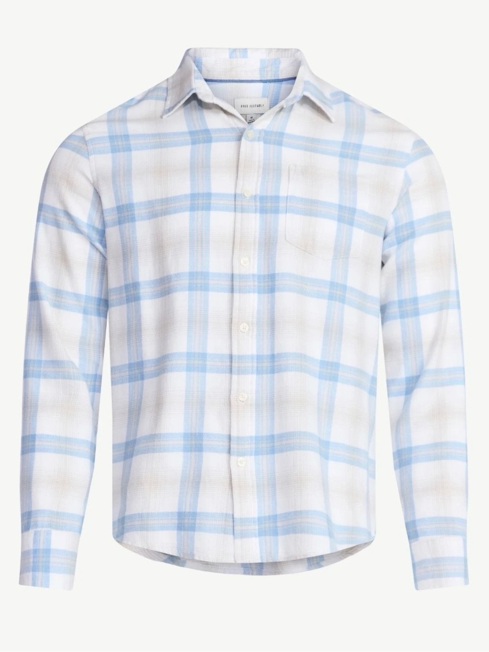 NWT Free Assembly Men's Button Front Flannel Shirt